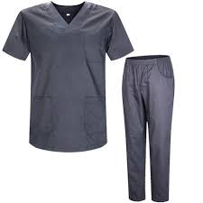 Gray Scrub Set